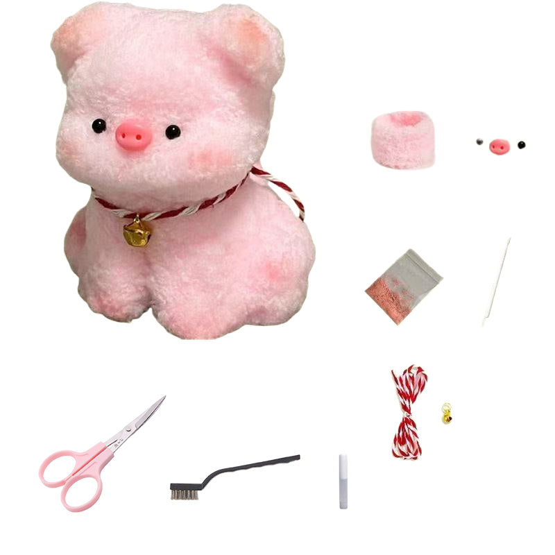DIY Kit: Adorable Pig with Bell【Bonus Tutorial Included】