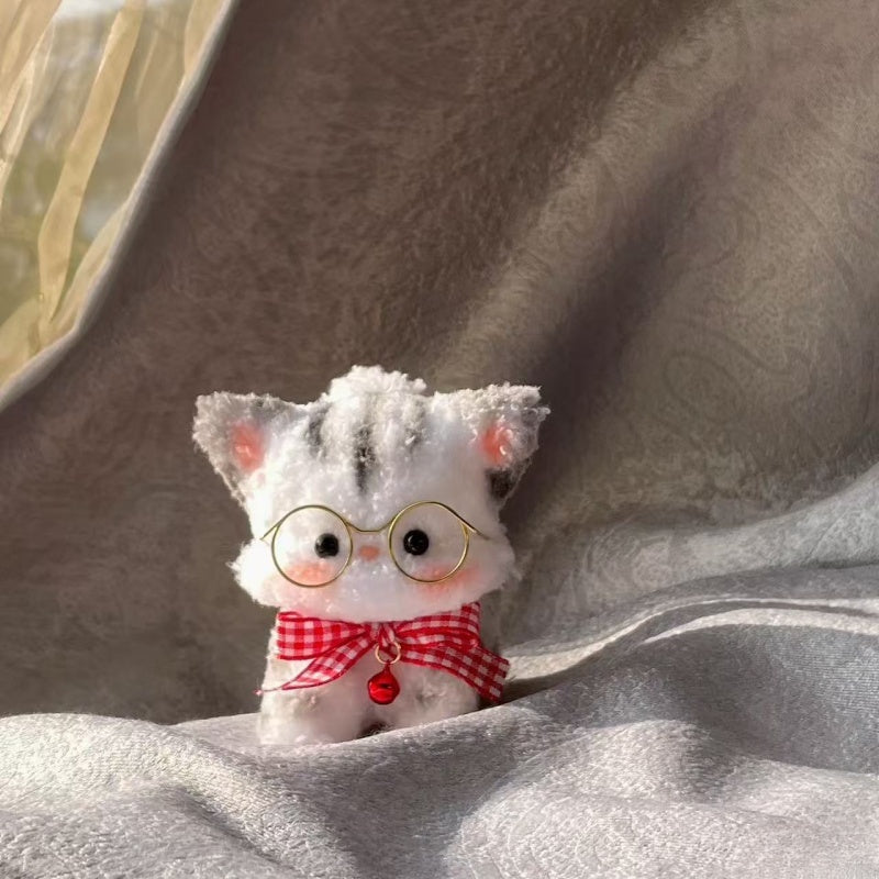 DIY Kit：Geeky Glasses Kitten Craft Kit【Bonus Tutorial Included】