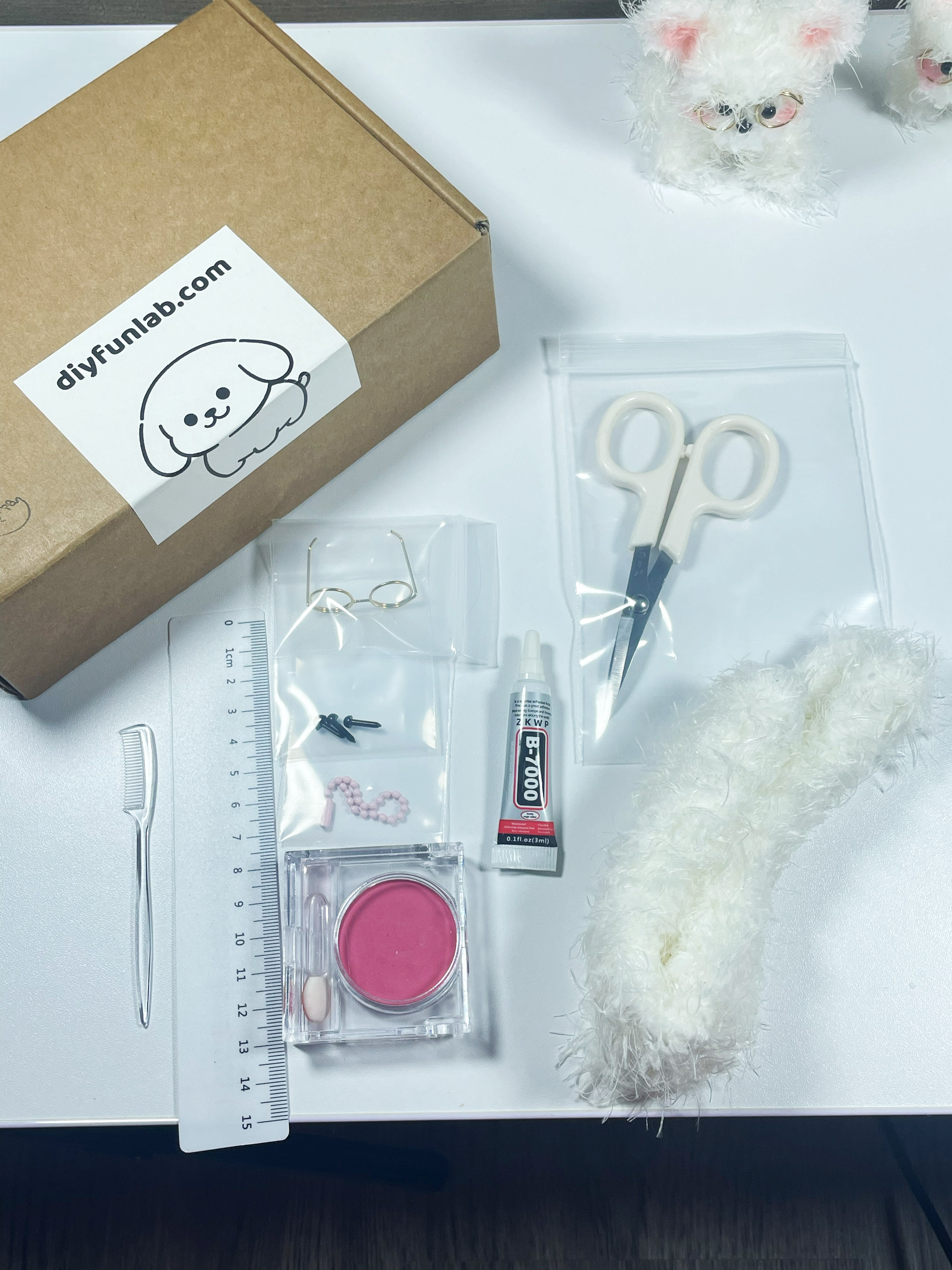 Adorable Pipe Cleaner Dog with Tiny Glasses