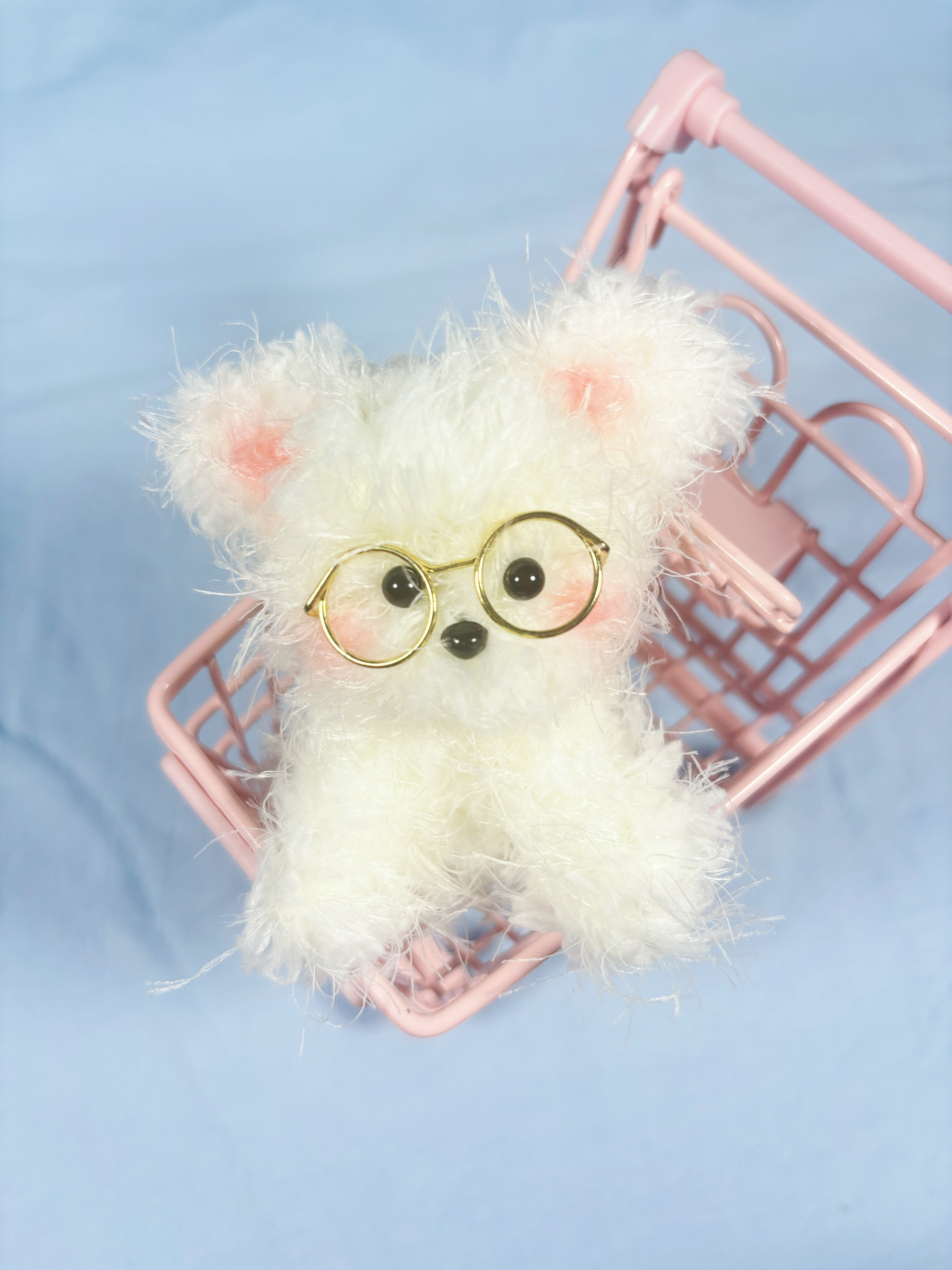 Adorable Pipe Cleaner Dog with Tiny Glasses
