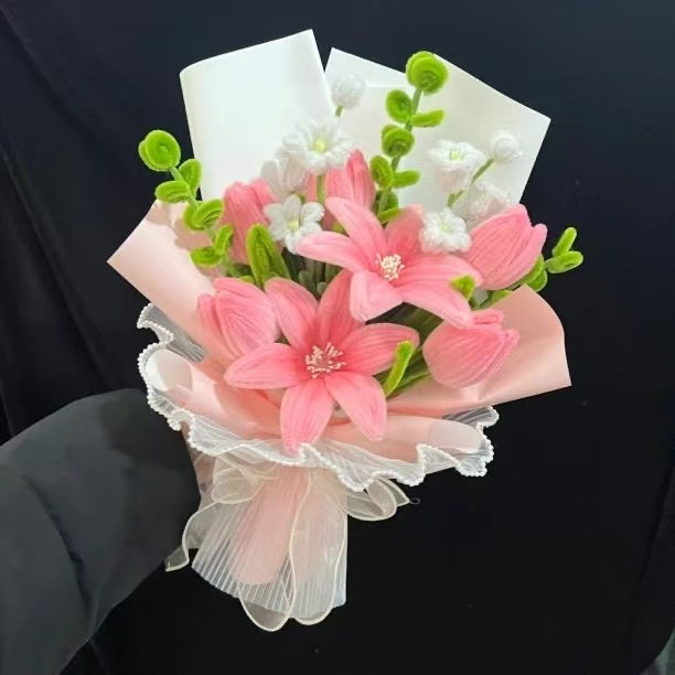 Diy Kit：Cherish Lilies Bouquet【Bonus Tutorial Included】