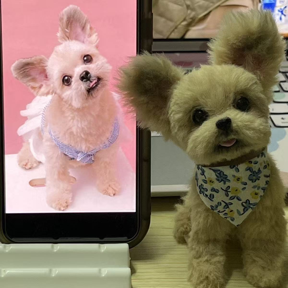 Customized Lovely Cat & Dog Pipe Cleaner Plush Toys-'chat' icon on the left bottom to send photos to us