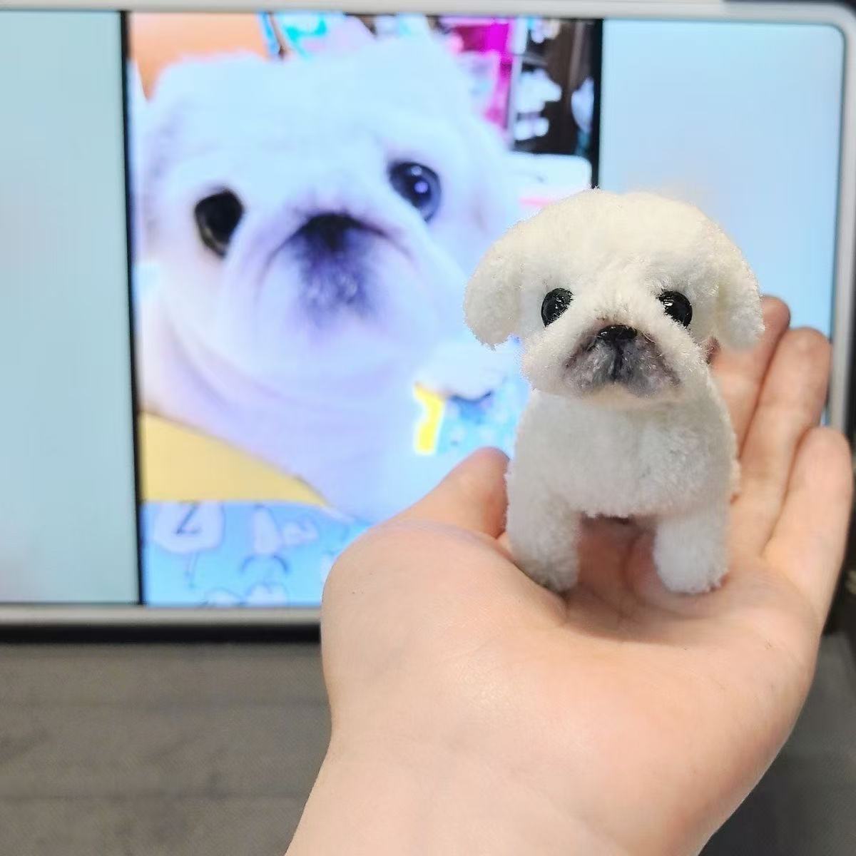Customized Lovely Cat & Dog Pipe Cleaner Plush Toys-'chat' icon on the left bottom to send photos to us
