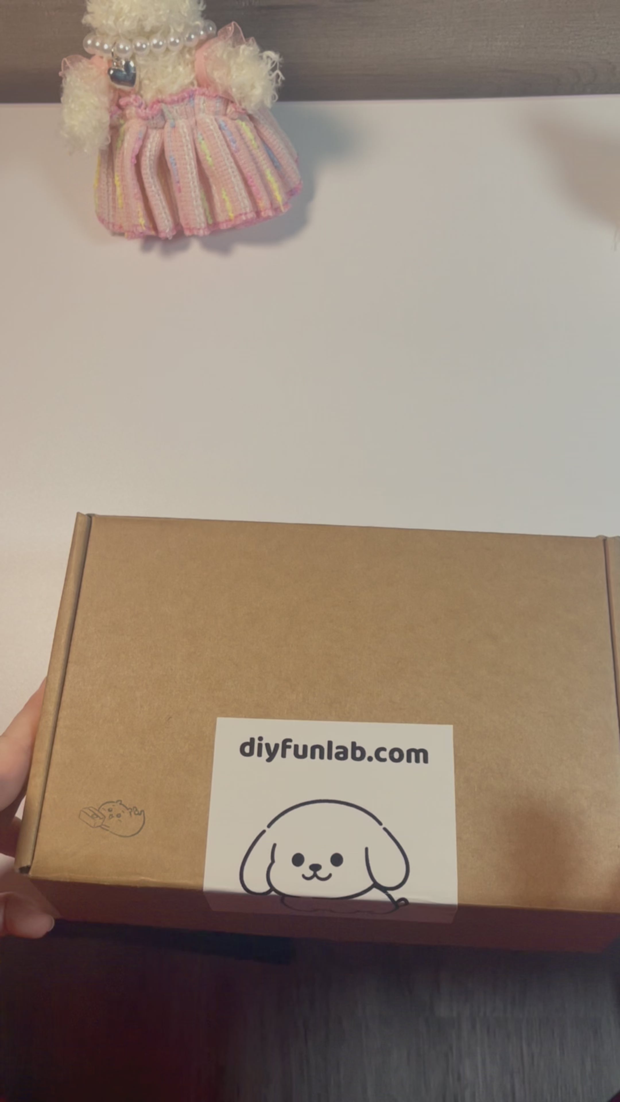 Adorable Pipe Cleaner Dog with Tiny Glasses